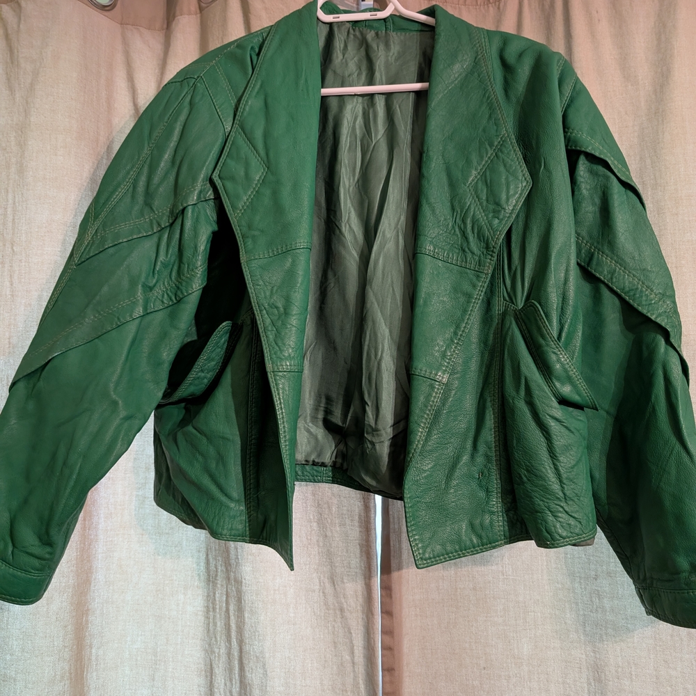 Green Leather Jacket